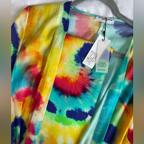 NWT Vibrant Tied -Dye Maxi Dress by Eywasouls - Picture 3 of 3